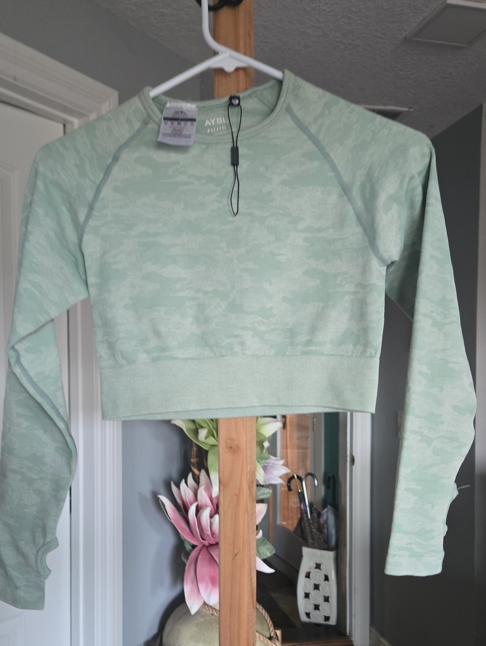 AYBL Mint Green Cropped Sweatshirt